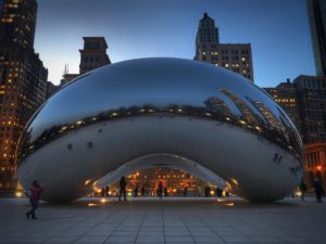Photo of Chicago Bean at Nighttime