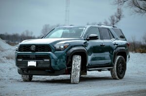 SUV Covered in Snow on a Winter Day